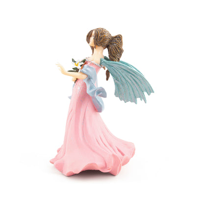 Pink Elf figurine with lily