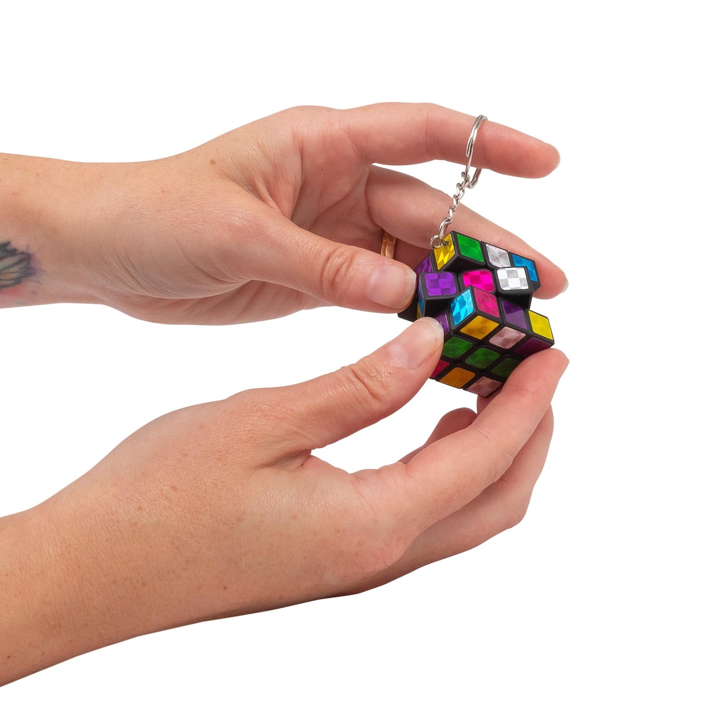 MINI PORTE-CLÉS PUZZLE MÉTALLIQUE