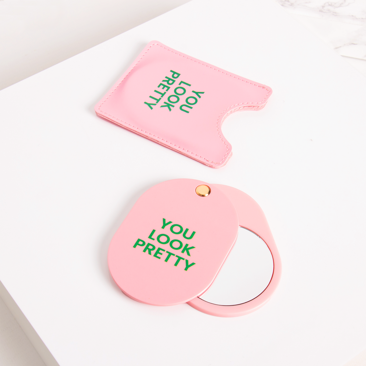Pink Pocket Mirror