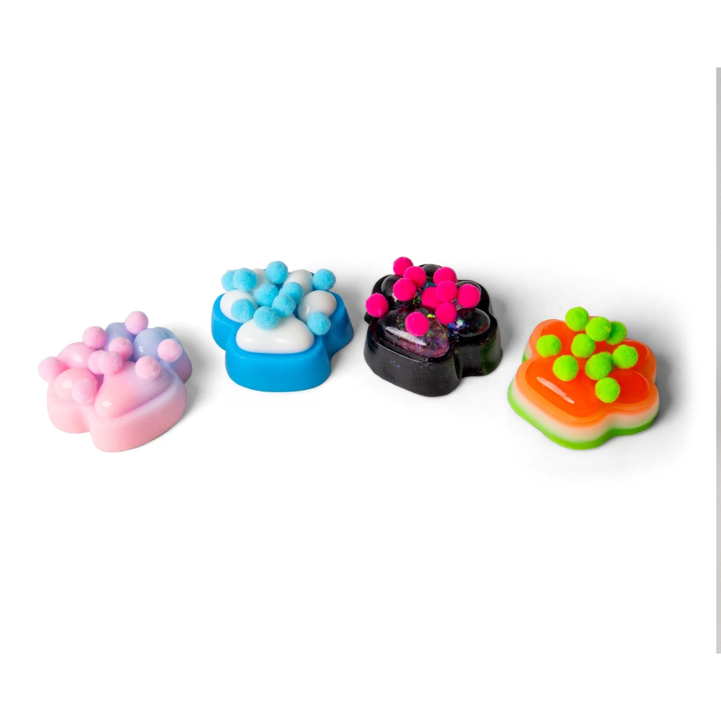 SCRUNCHEMS EMPREINTES DE PATTES COLLANTES ET SQUISHY