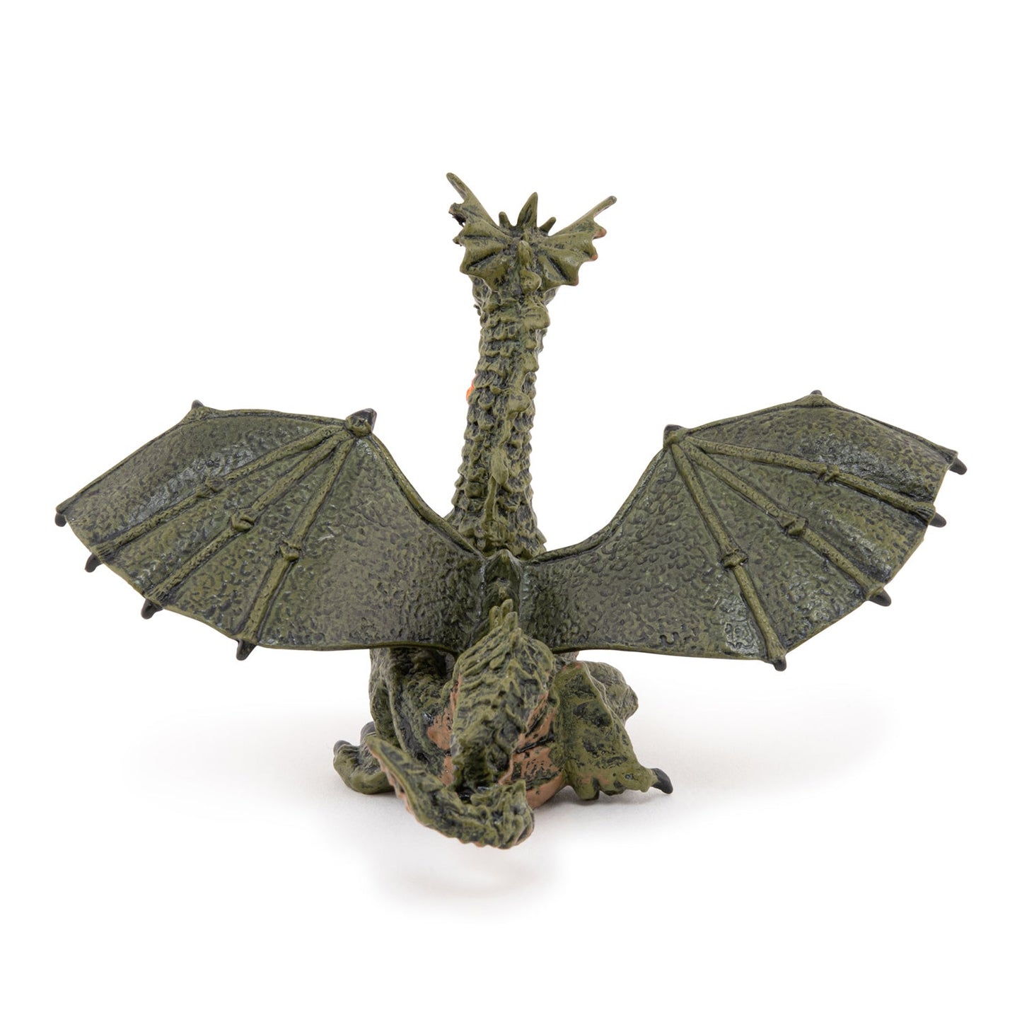 Green Winged Dragon figurine with flame