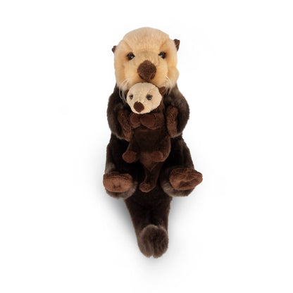 ANIMIGOS WORLD OF NATURE LYING OTTER WITH BABY