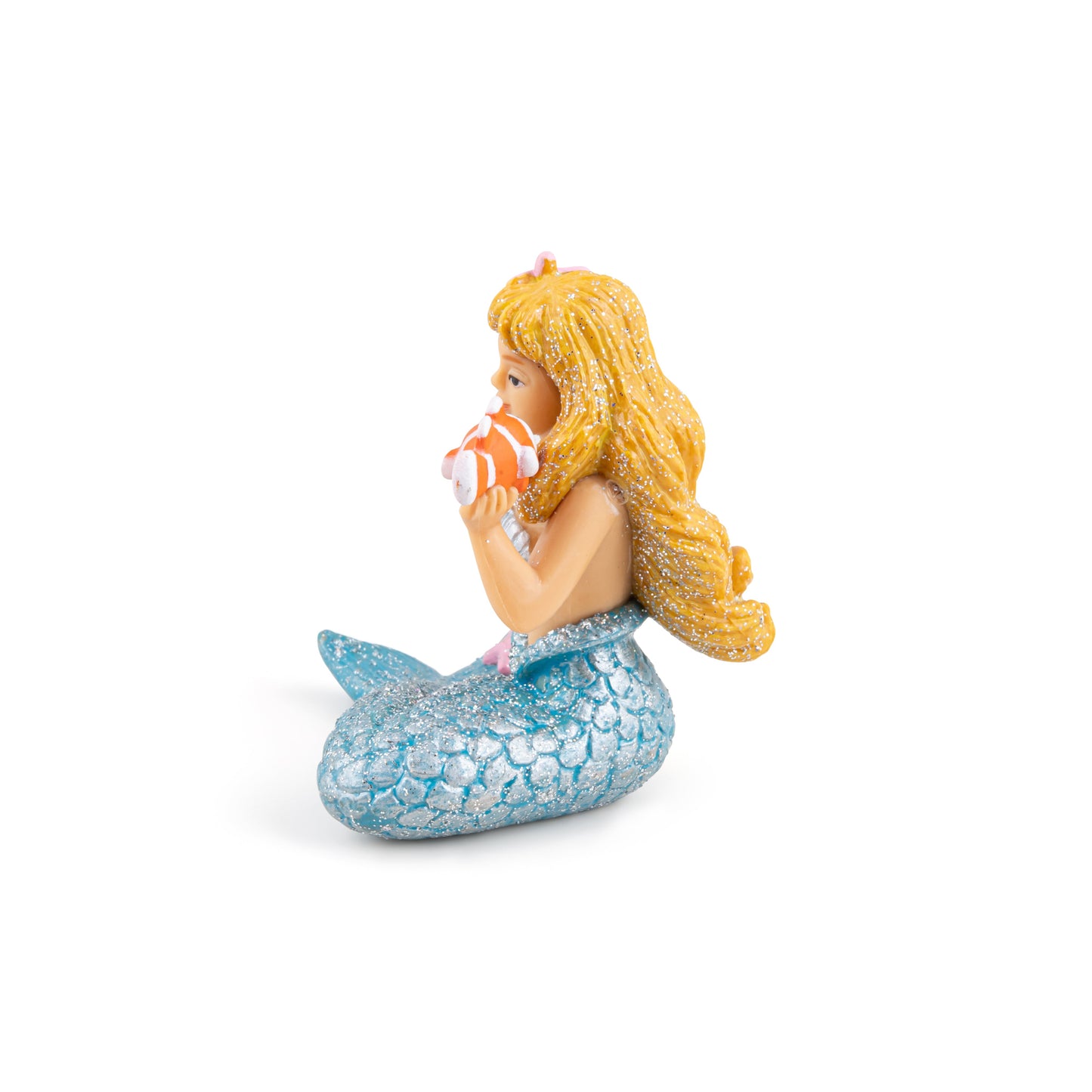 Silver Mermaid Figurine