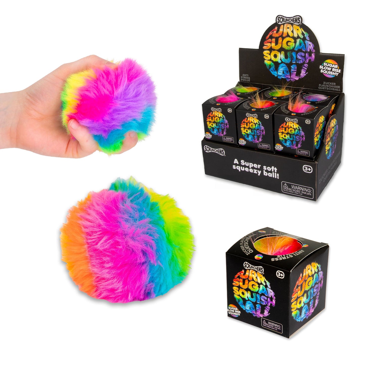 SCRUNCHEMS FURRY SUGAR SQUISH BALL