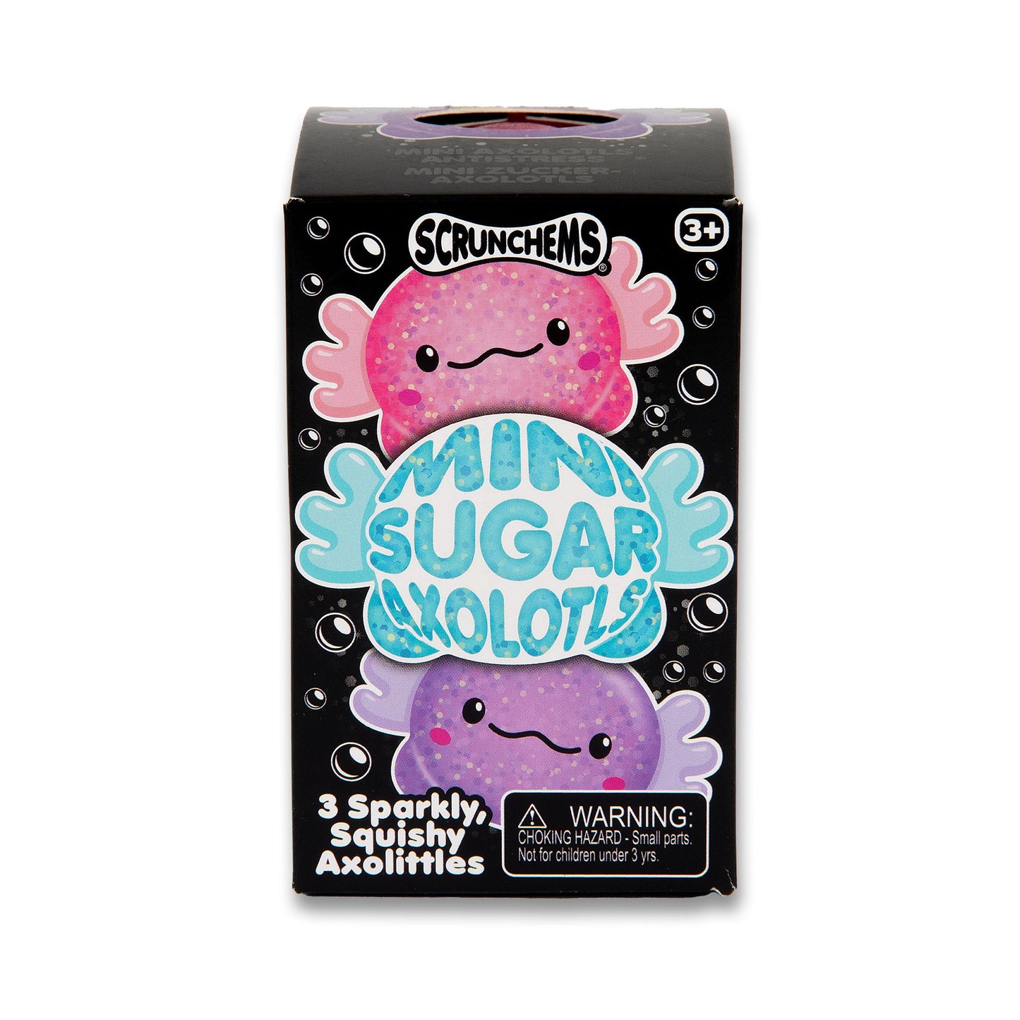 SCRUNCHEMS MINI SUGAR AXOLOTLS - 3PK