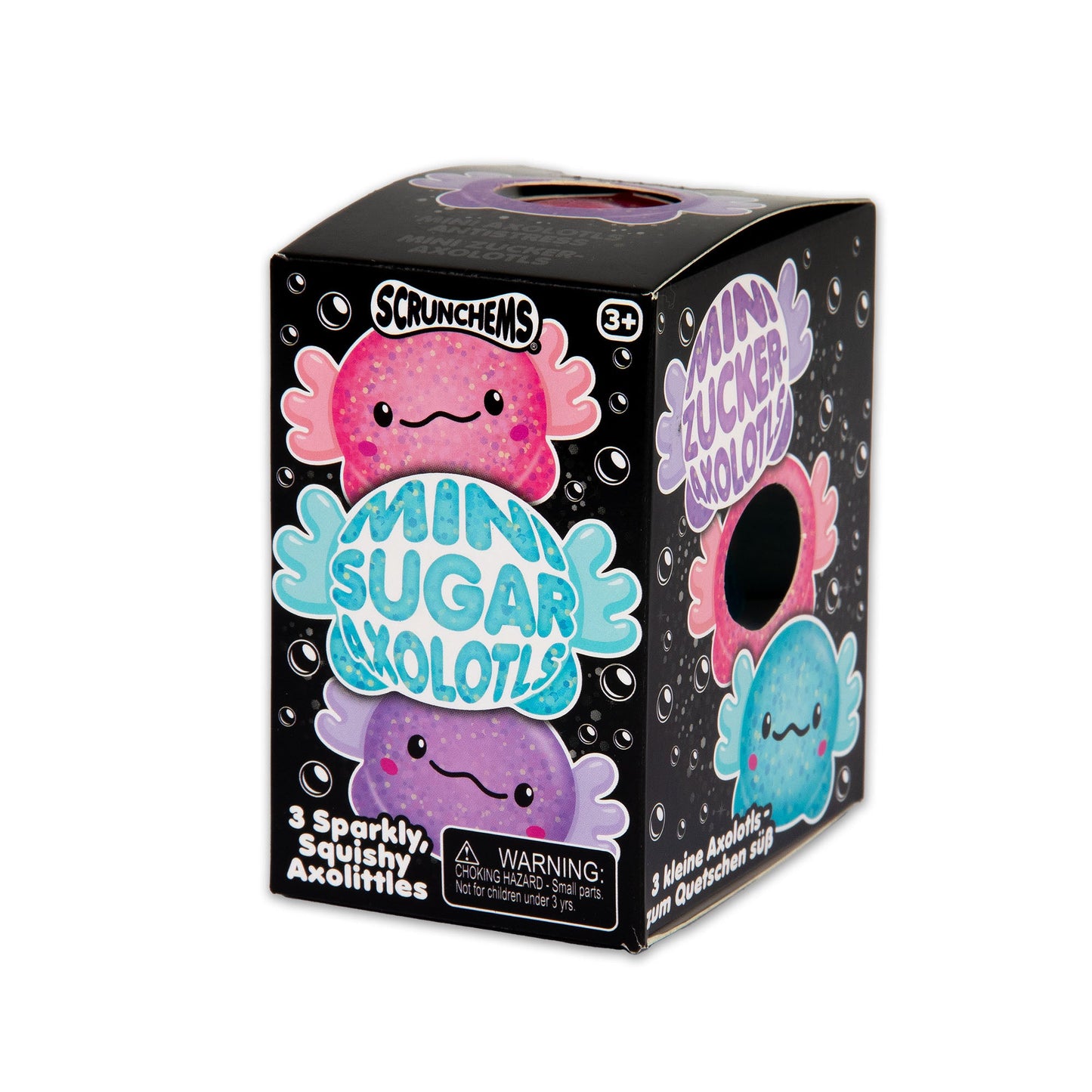 SCRUNCHEMS MINI SUGAR AXOLOTLS - 3PK