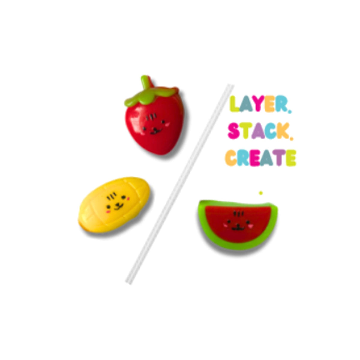 SCRUNCHEMS SWEET TREATS STICKY SQUISHY FRUIT STACK