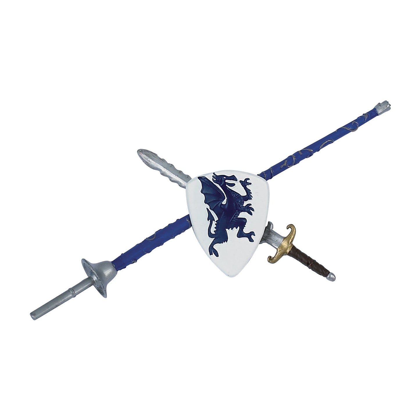 Set of 10 shields and swords