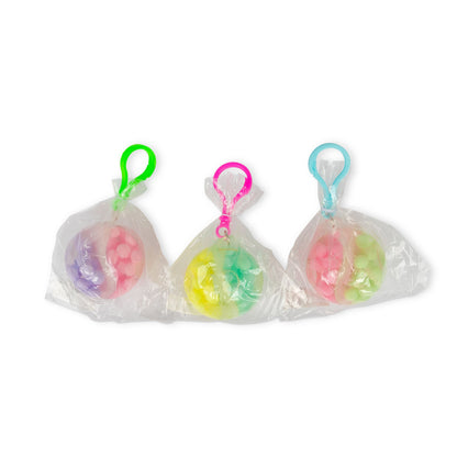 Scrunchems Porte-Clés Bead Ball Bicolore – Modèle Assorti