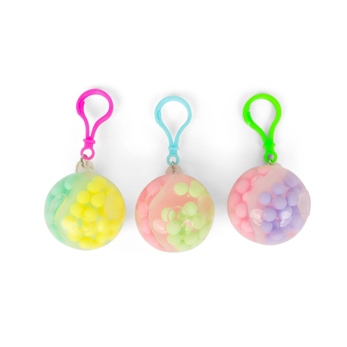 Scrunchems Porte-Clés Bead Ball Bicolore – Modèle Assorti