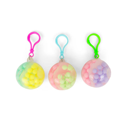 Scrunchems Porte-Clés Bead Ball Bicolore – Modèle Assorti