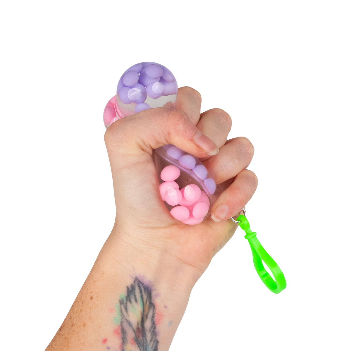 Scrunchems Porte-Clés Bead Ball Bicolore – Modèle Assorti