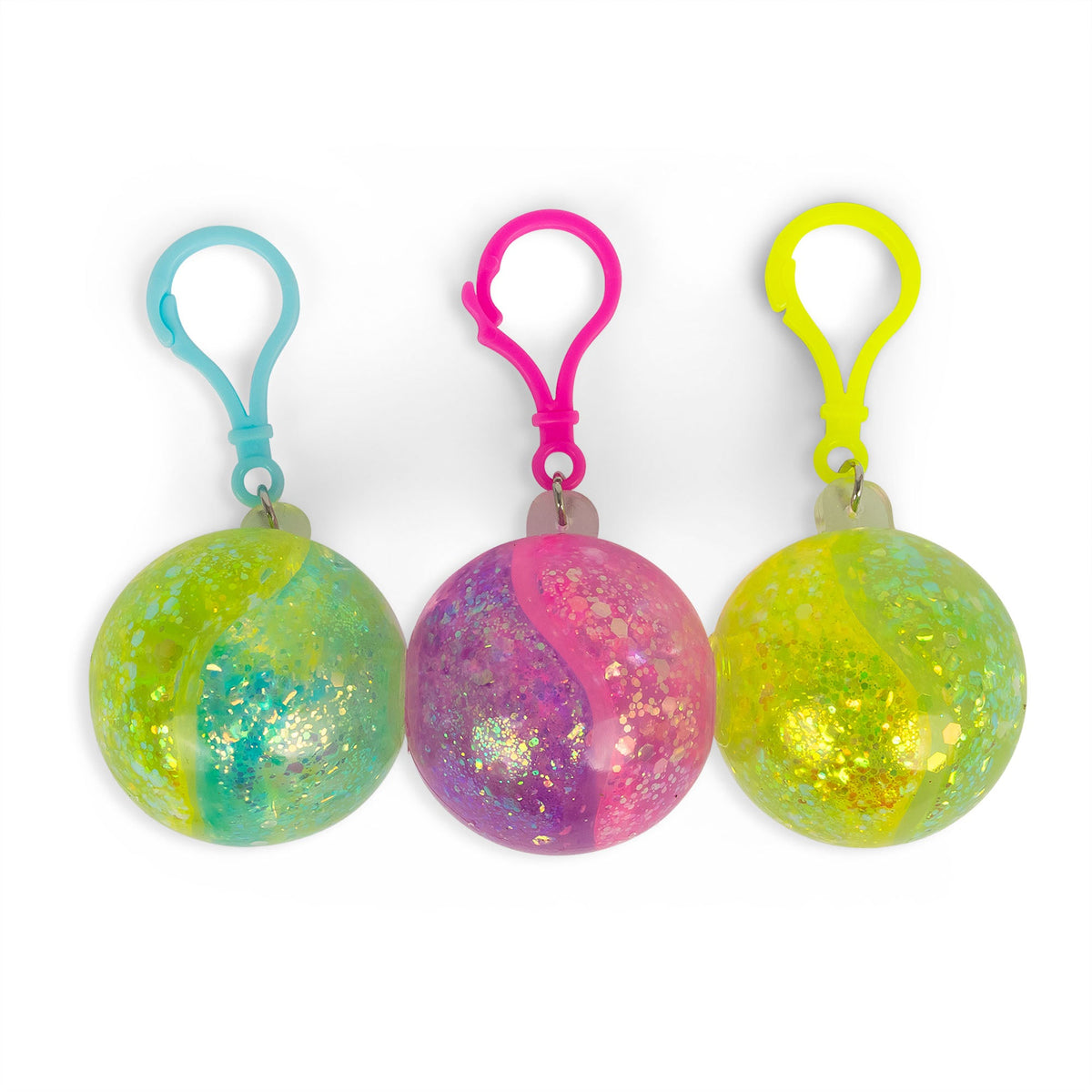 Scrunchems Porte-Clés Glitter Ball Bicolore – Modèle Assorti