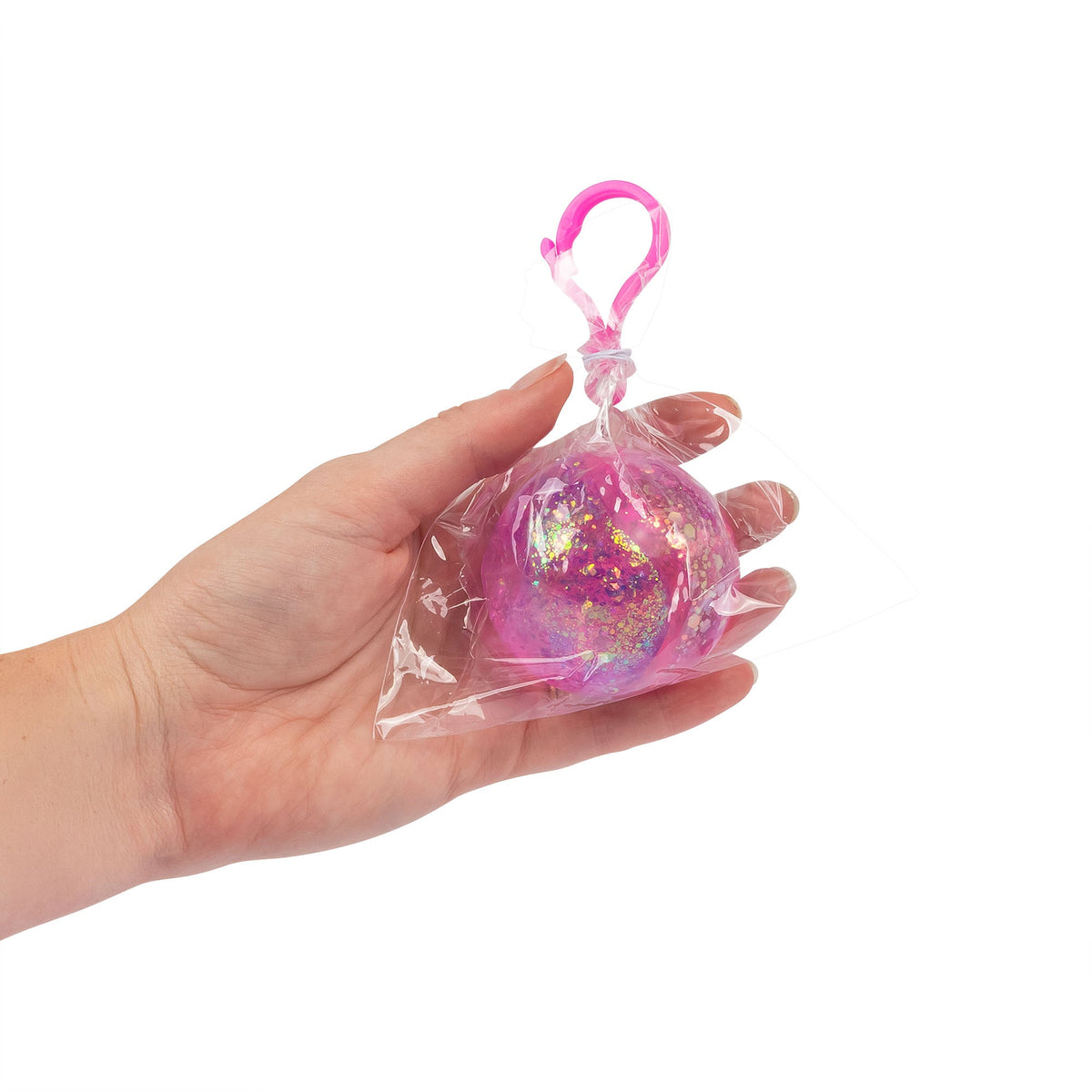 Scrunchems Porte-Clés Glitter Ball Bicolore – Modèle Assorti