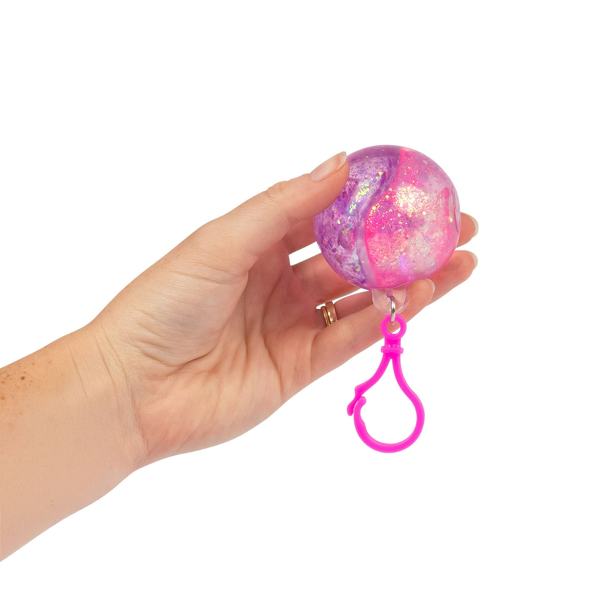 Scrunchems Porte-Clés Glitter Ball Bicolore – Modèle Assorti