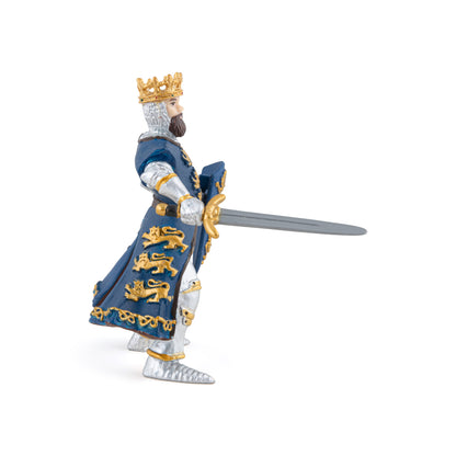 Figurine Roi Richard bleu Papo - personnage médiéval