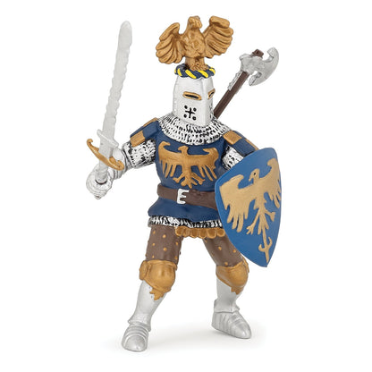 Figurine Chevalier bleu au cimier Papo - personnage médiéval