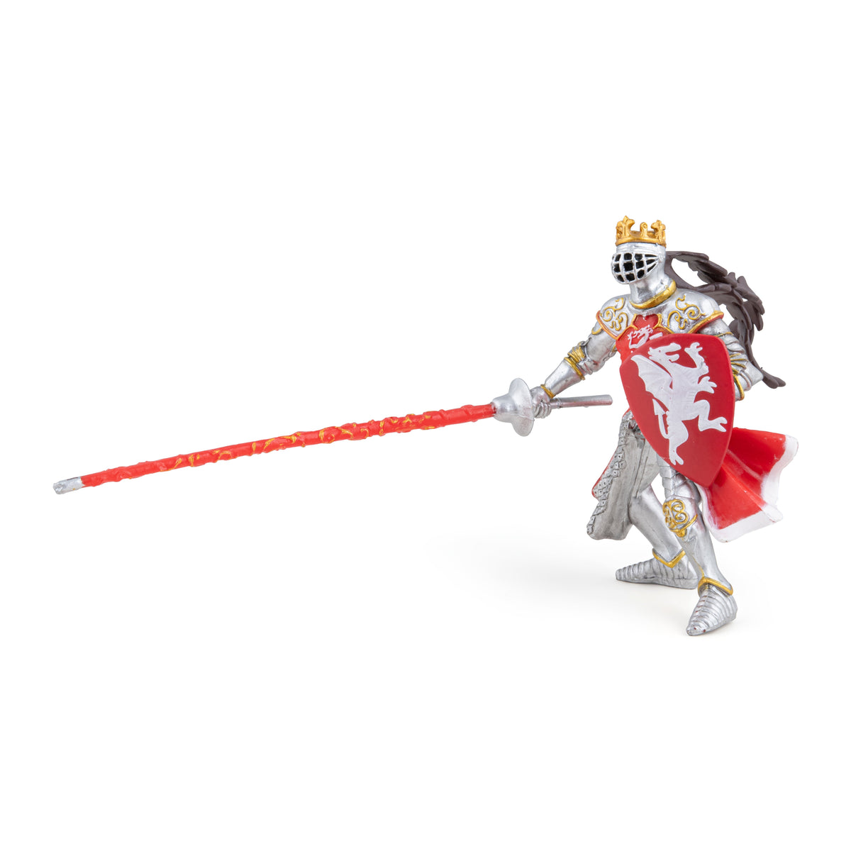 Red Dragon King Figurine