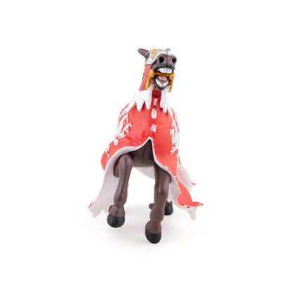 King's Horseman figurine with red dragon