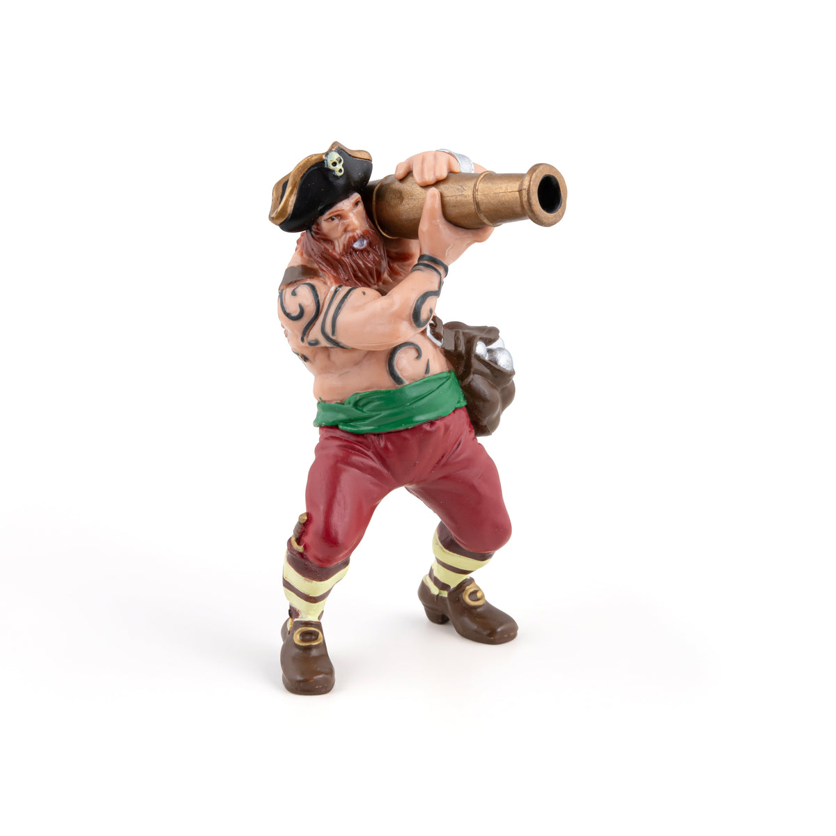 Pirate figurine with cannon