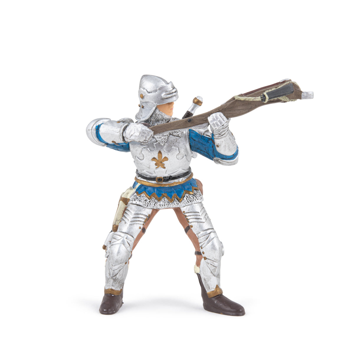 Blue Armored Crossbowman Figurine