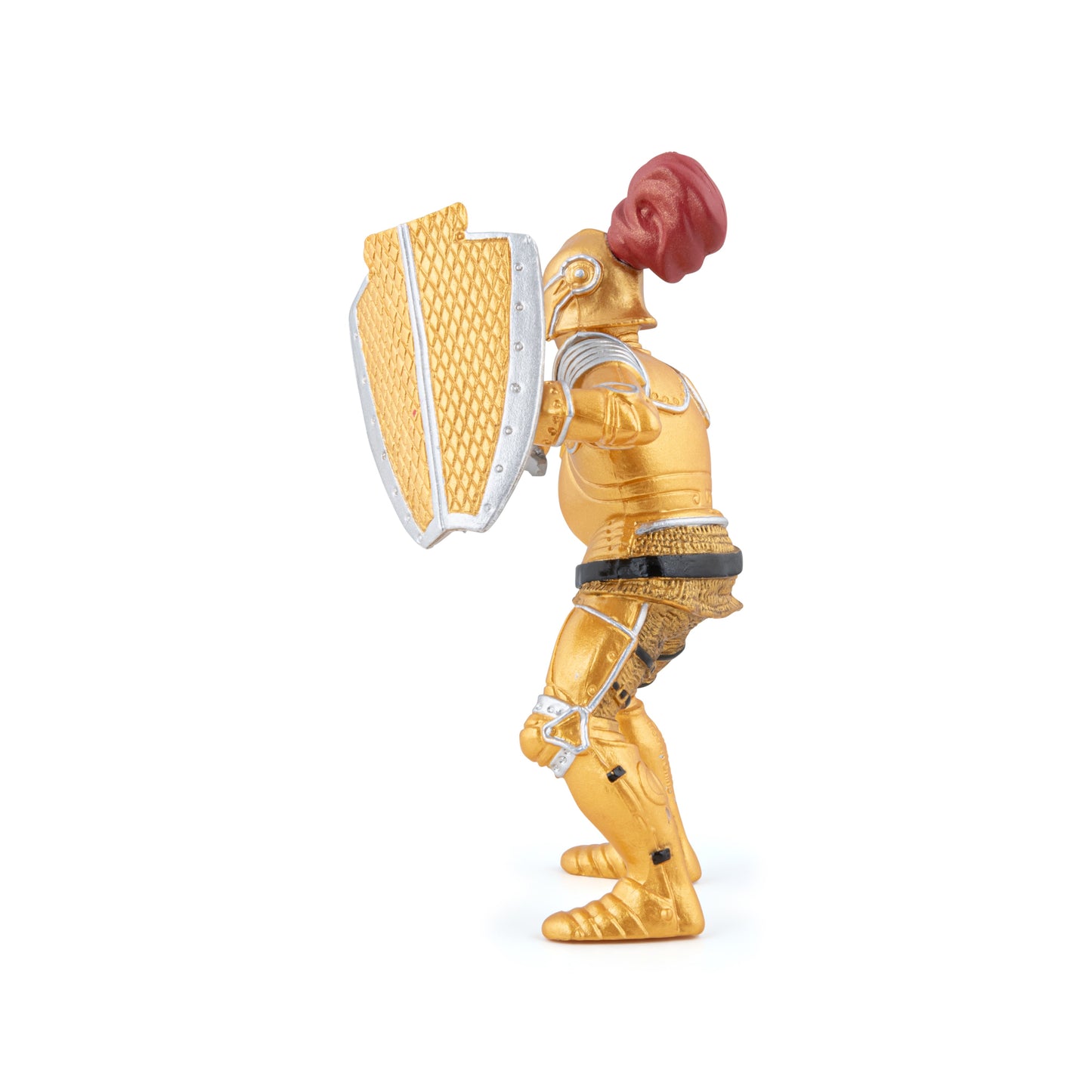Golden Knight figurine in armor