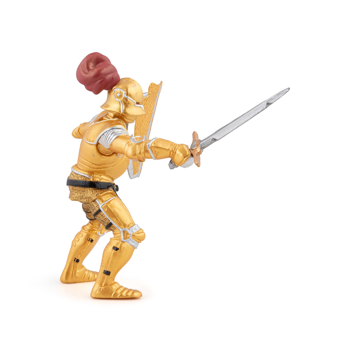 Golden Knight figurine in armor