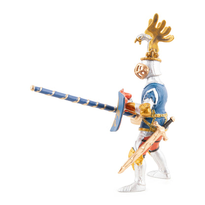 Figurine Chevalier bleu fleur de lys Papo - personnage médiéval
