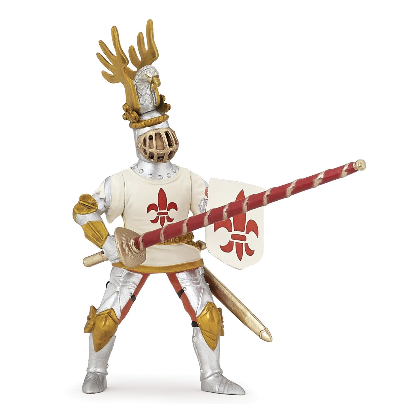 White knight lily flower figurine