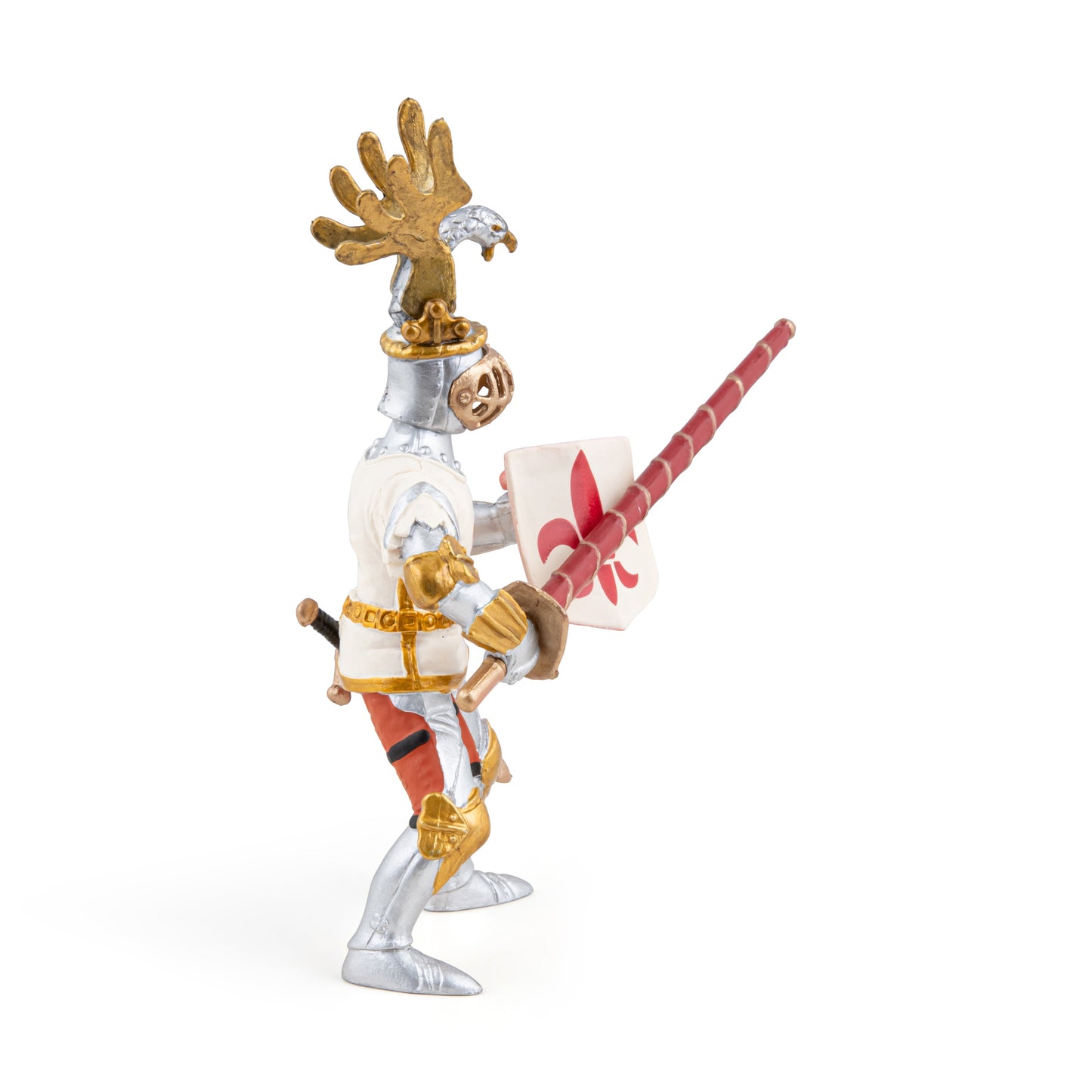 White knight lily flower figurine
