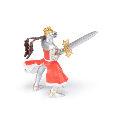 King with dragon and sword figurine