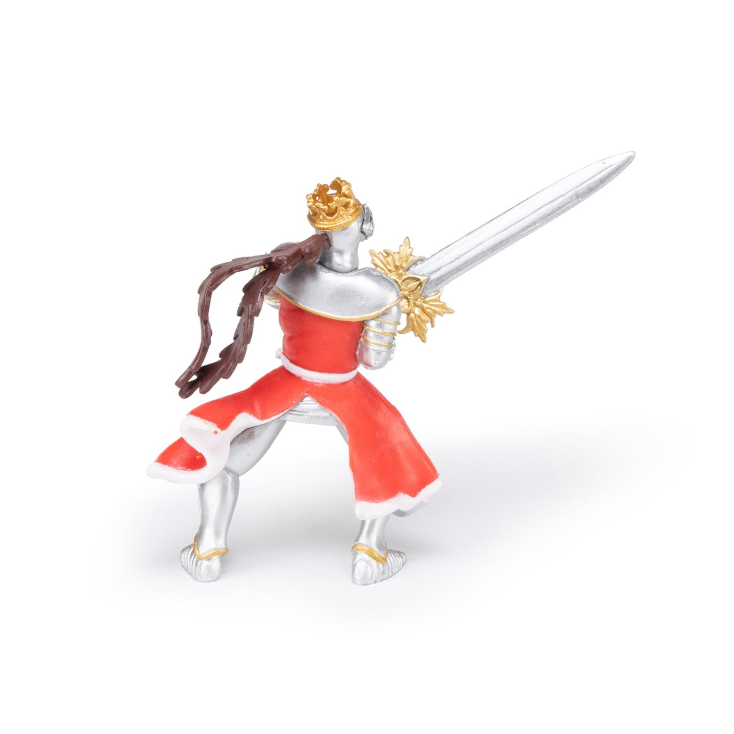 King with dragon and sword figurine