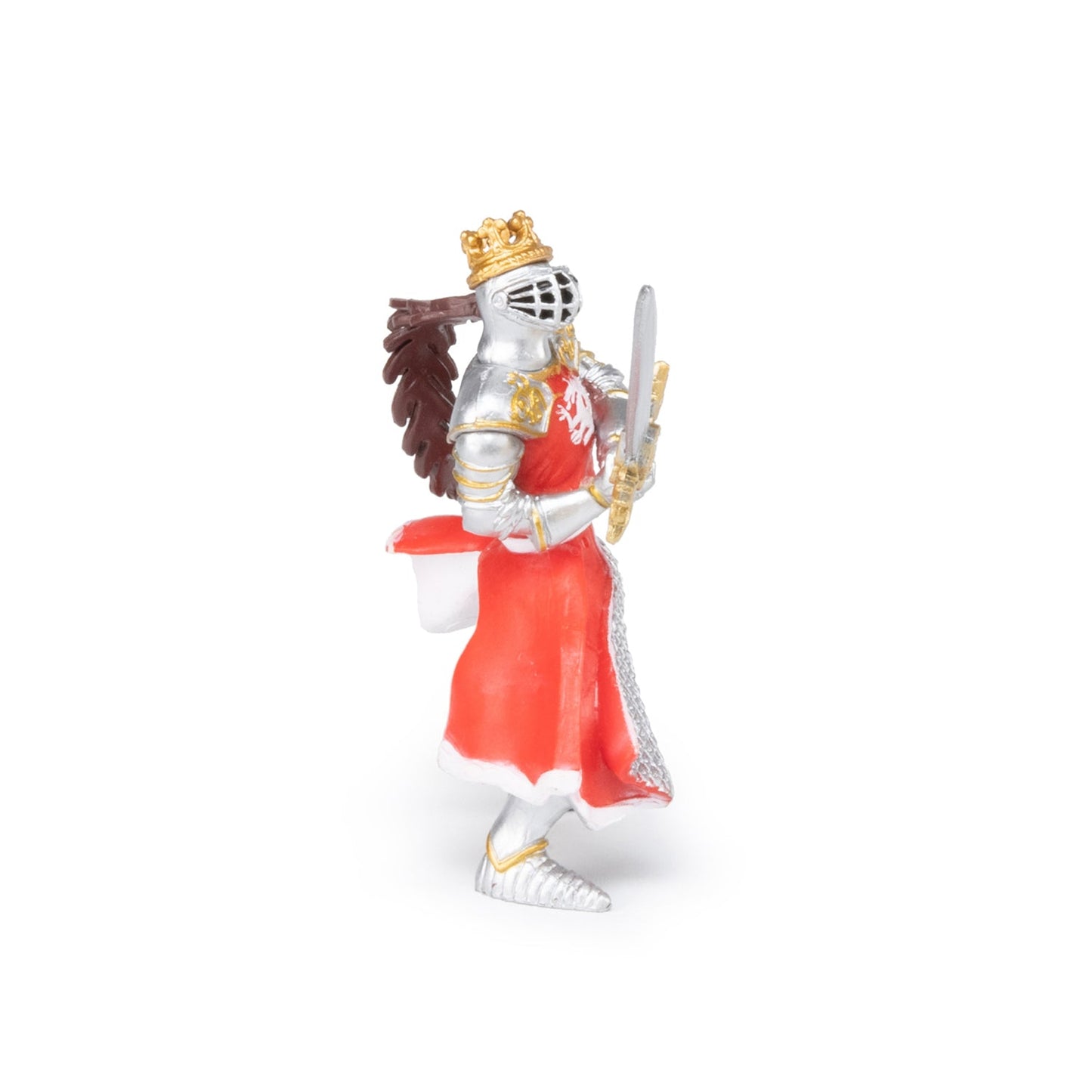 King with dragon and sword figurine