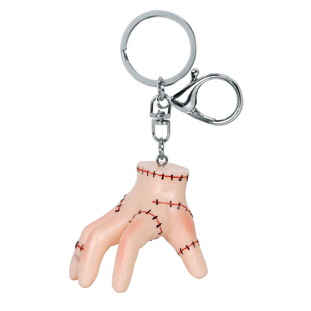 Wednesday Icon 3D Thing Icon Keychain, Ecru