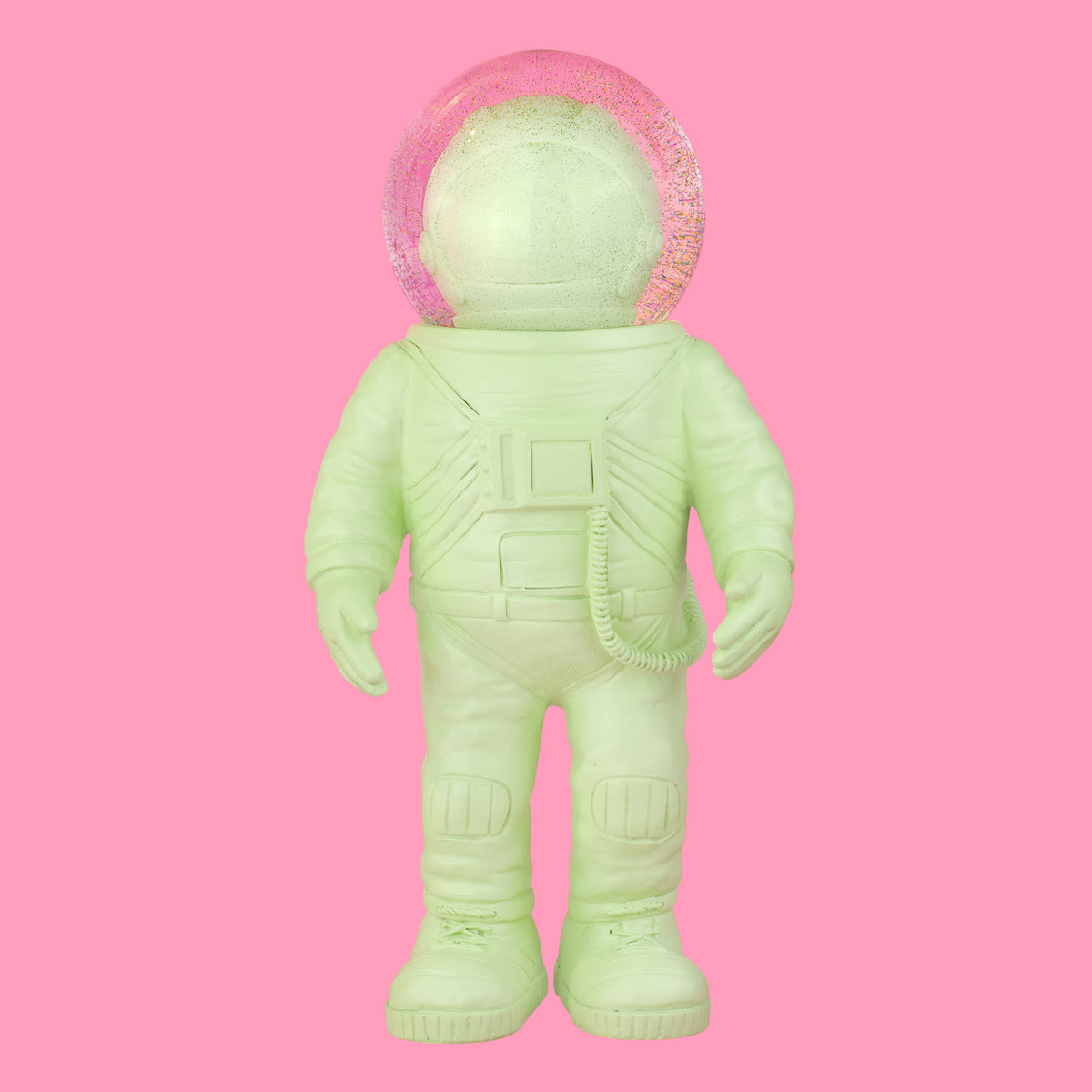 Giant Green Astronaut Snow Globe