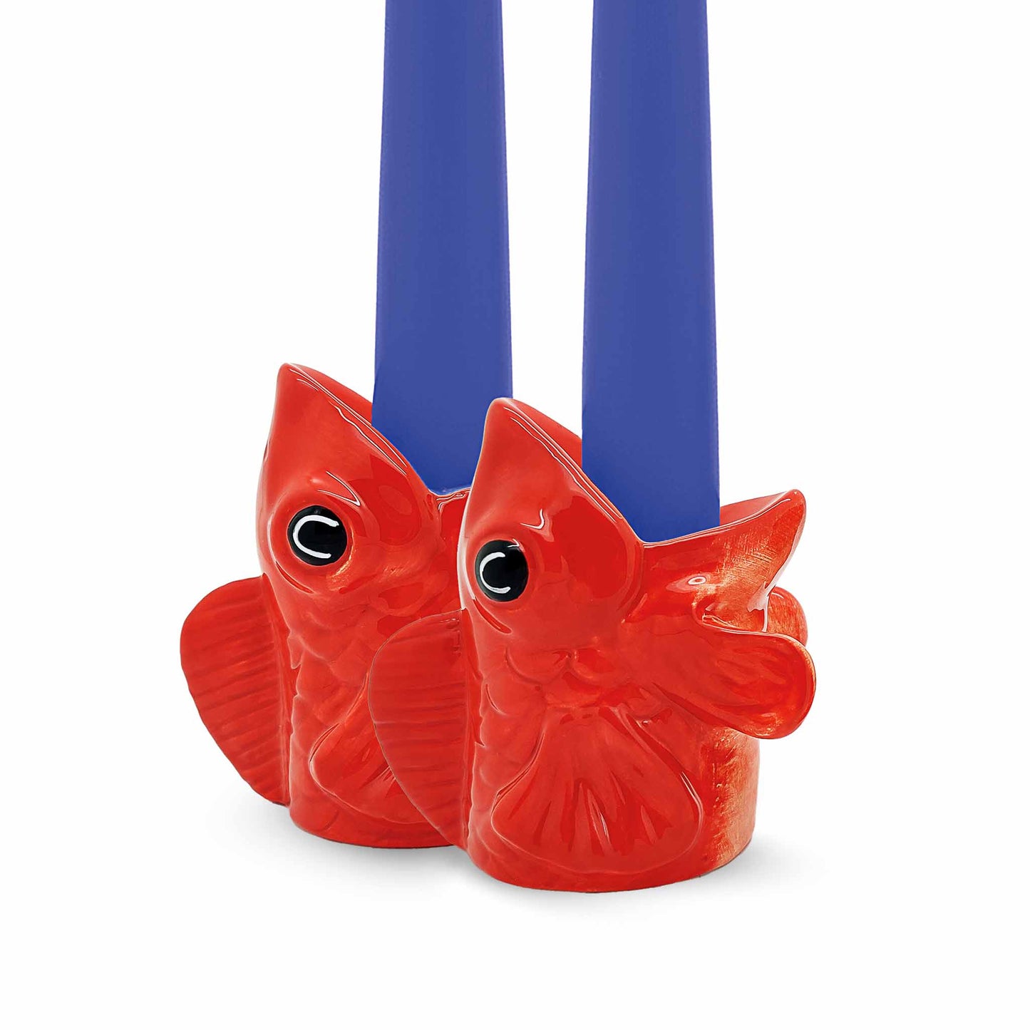 Bougeoirs Poissons Rouges