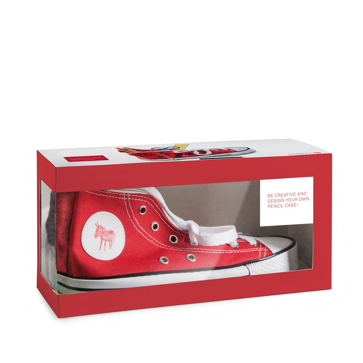 trousse chaussure rouge donkey doodle donkey