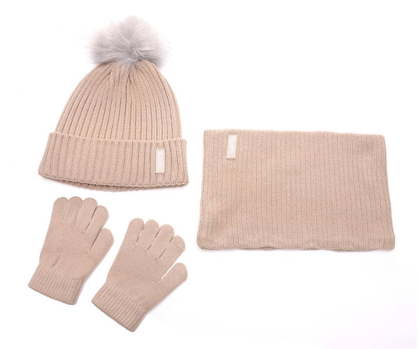 Ensemble d'Hiver Beige - Nature Géométrique