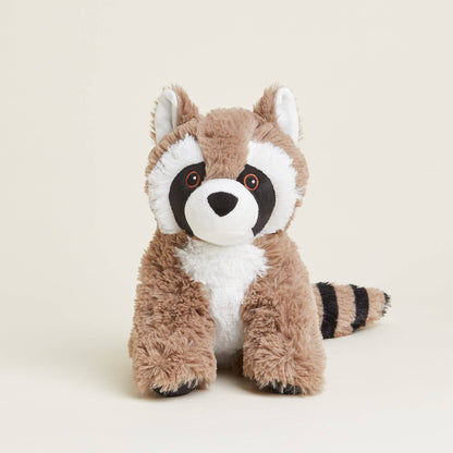 Warmies pluche warmwaterkruik met wasbeerprint