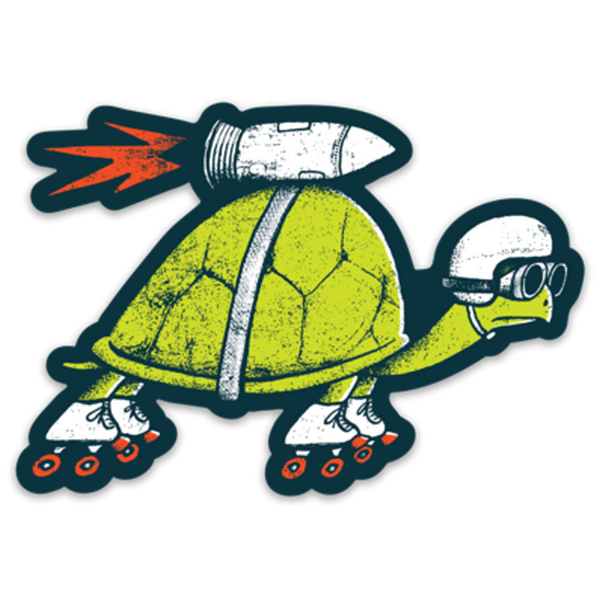 Rocket Turtle sticker