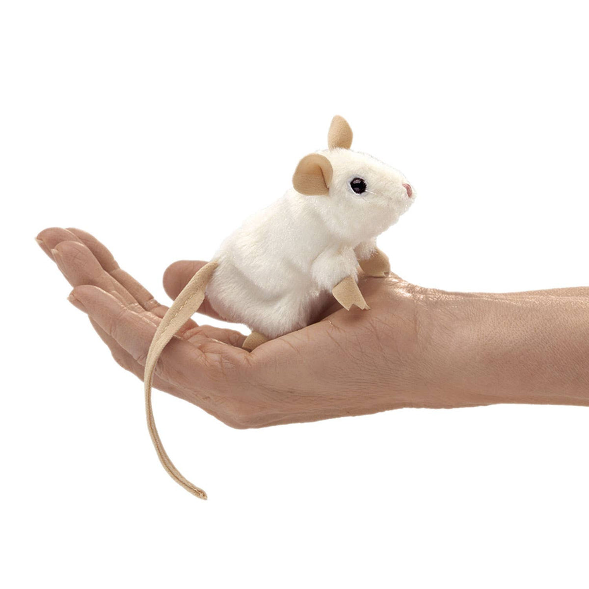 White Mouse Finger Puppet