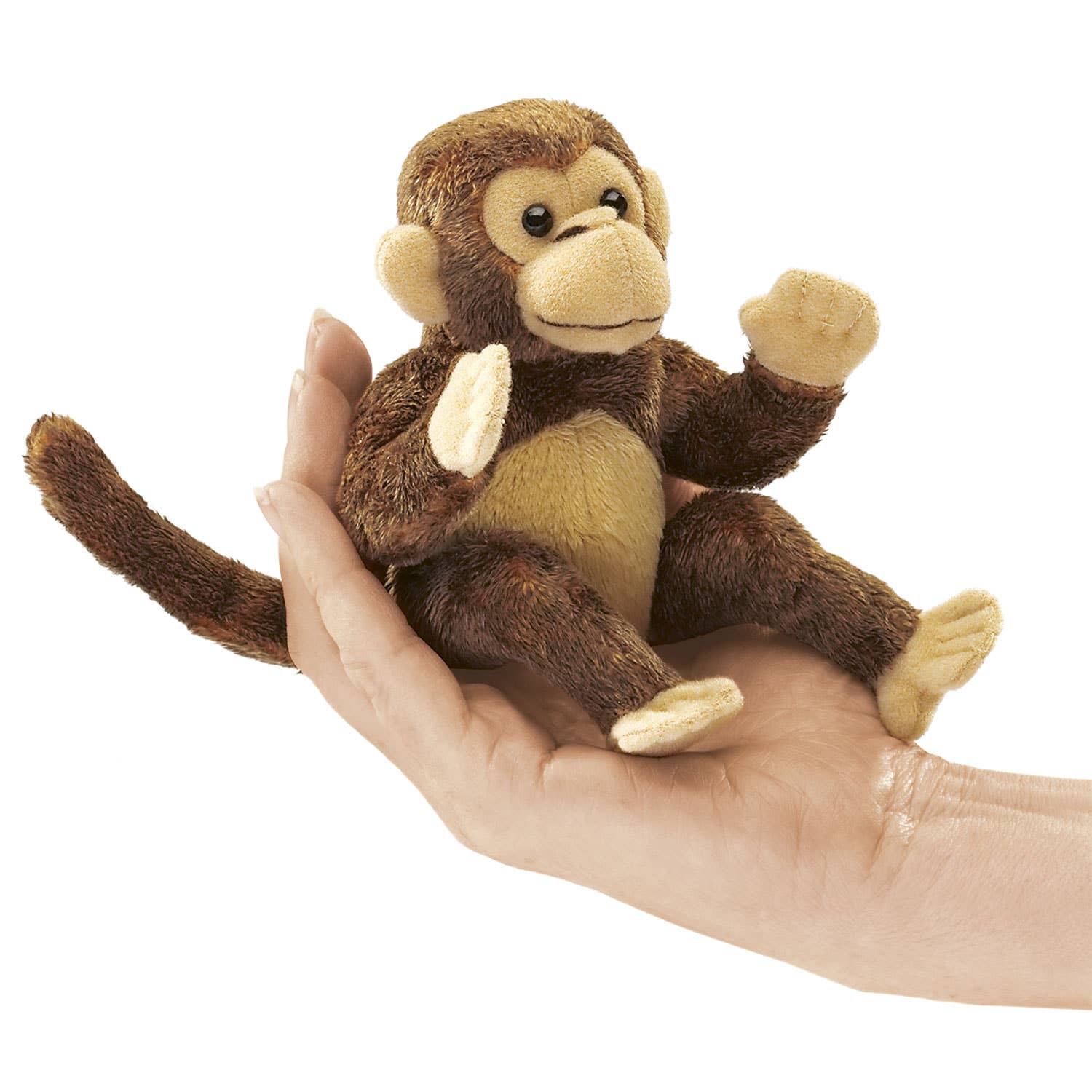 Marionnette à main Mini Singe 2738/ Mini Singe Folkmanis réaliste