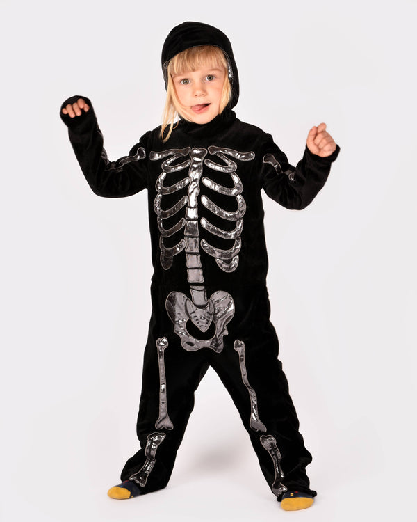 Deluxe Skeleton Costume 110 cm for children aged 4-5 years