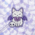 Glitter Kat Vleermuis Stickers Meowgical