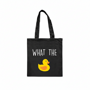 Eend draagtas "What The Duck"