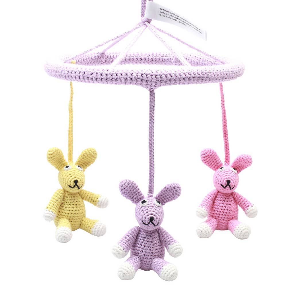 Mobile with Rabbit Sisters