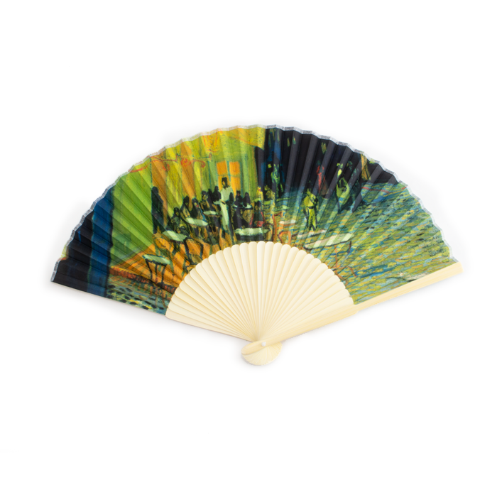 Hand fan, Bamboo, Café Terrace, Van Gogh