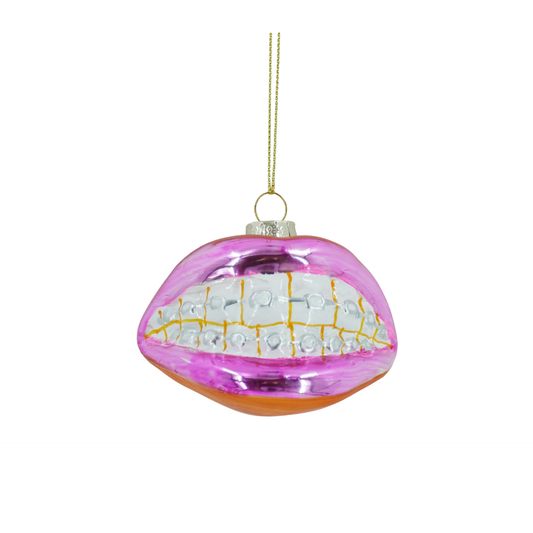 Boule de Noël Bouche avec appareil dentaire
