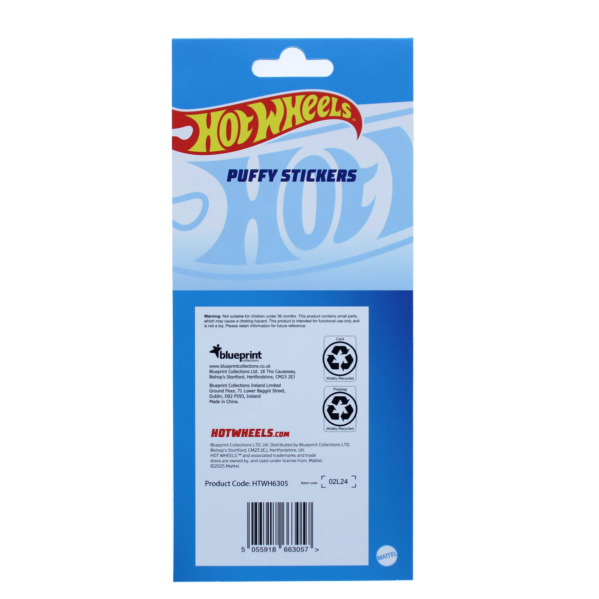 Hot Wheels Sticker Sheet