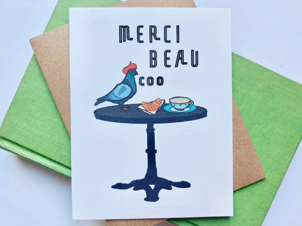 Bedankkaartje "Bedankt Beau Coo"